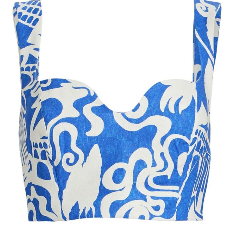 MARA HOFFMAN Jini Hemp Crop Top